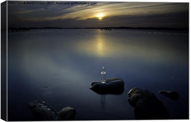 End of a Bottler Day Canvas Print by Barry Cocklin