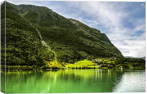 Norway Lake Canvas Print by Cristian Mihaila