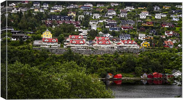 Norwegian houses Canvas Print by Cristian Mihaila