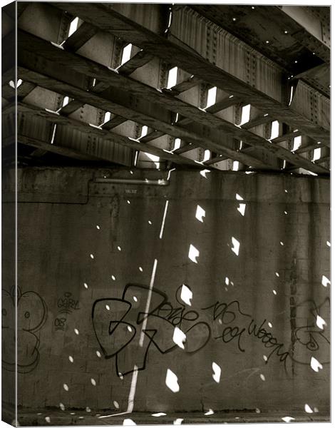 Tag under bridge Canvas Print by Benoit Charon