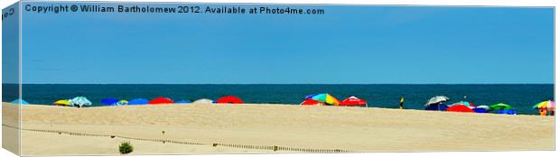 Beach Umbrellas Canvas Print by Beach Bum Pics