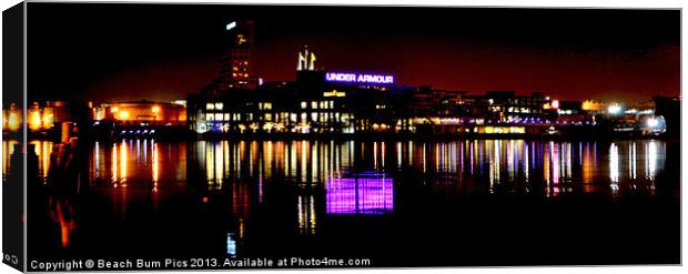 Under Armour at Night Canvas Print by Beach Bum Pics