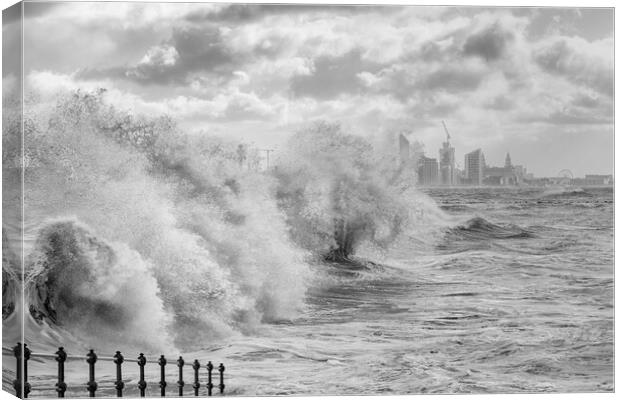 Winter waves Canvas Print by Jed Pearson