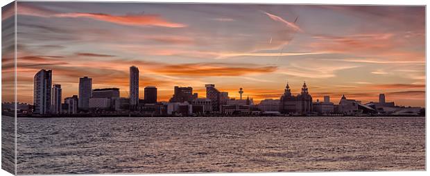  Liverpool Waterfront Canvas Print by Jed Pearson