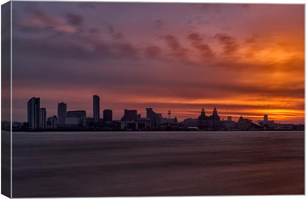 Good morning Liverpool  Canvas Print by Jed Pearson
