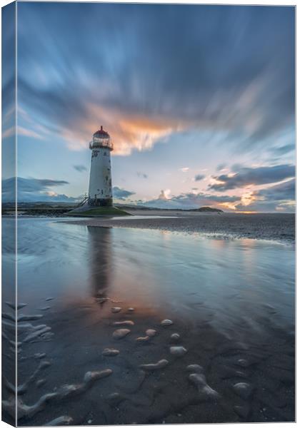 Point of Ayr sunset Canvas Print by Jed Pearson