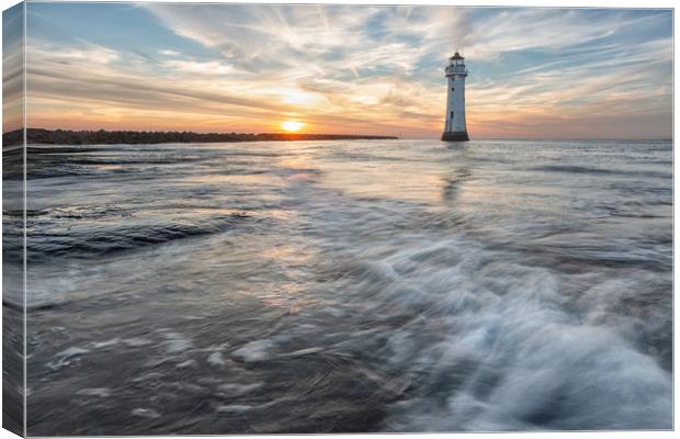 New Brighton sunset Canvas Print by Jed Pearson