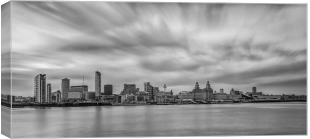 Liverpool Waterfront Panorama Canvas Print by Jed Pearson