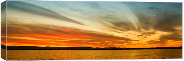 Dragon Sunset Canvas Print by Adrian Maricic