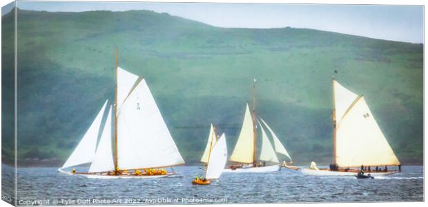 Fife Yachts On The Clyde Canvas Print by Tylie Duff Photo Art