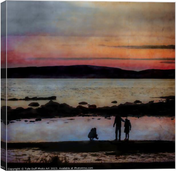 Seamill Sunset Canvas Print by Tylie Duff Photo Art