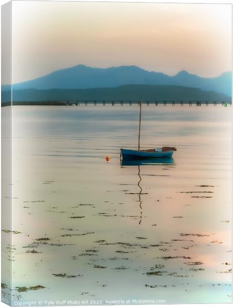 Shimmering Sunset On The Clyde Canvas Print by Tylie Duff Photo Art