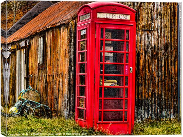 Red Phone Box Canvas Print by Tylie Duff Photo Art
