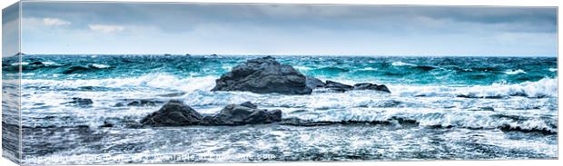 Breakers on Durness Beach, Sutherland Canvas Print by Tylie Duff Photo Art