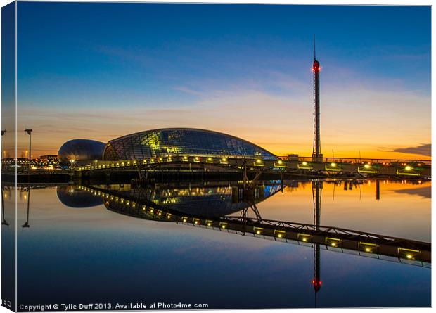 Glasgow Science Centre Canvas Print by Tylie Duff Photo Art