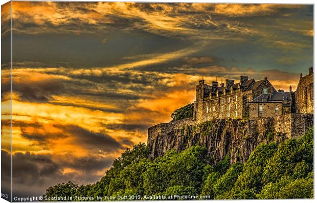 Stirling Castle Scotland Canvas Print by Tylie Duff Photo Art