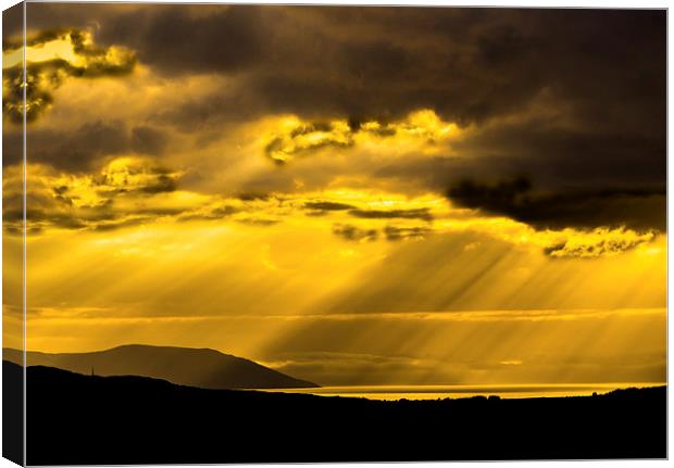 Scottish Island Sunset Canvas Print by Tylie Duff Photo Art
