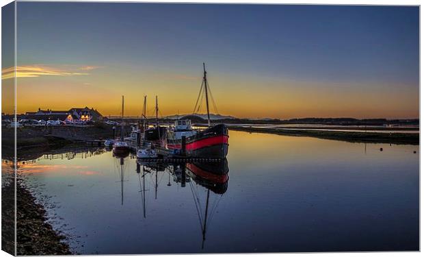 Irvine Harbour at Dusk Canvas Print by Tylie Duff Photo Art