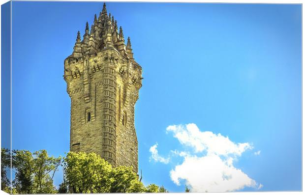National Wallace Monument Stirling Canvas Print by Tylie Duff Photo Art