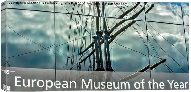 The Glenlee at Riverside Museum Canvas Print by Tylie Duff Photo Art