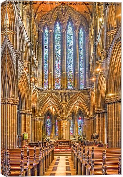 Glasgow Cathedral Scotland Canvas Print by Tylie Duff Photo Art