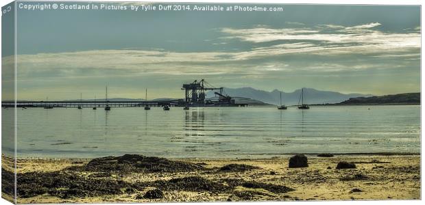 Fairlie over Clyde to Arran  Canvas Print by Tylie Duff Photo Art
