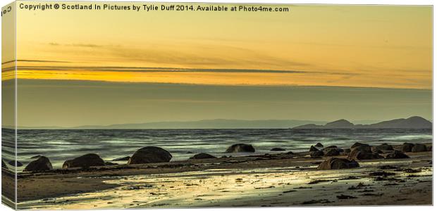  From Seamill over the Clyde Canvas Print by Tylie Duff Photo Art
