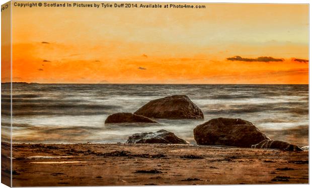  From Seamill to Ailsa Craig Canvas Print by Tylie Duff Photo Art