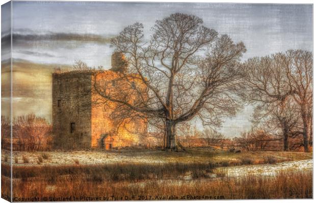 Barr's Castle Lochwinnoch Canvas Print by Tylie Duff Photo Art