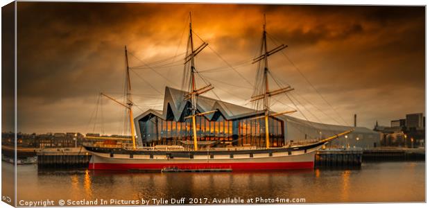 The Glenlee At Sunset Canvas Print by Tylie Duff Photo Art