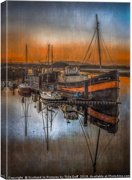Irvine Harbour Sunset Canvas Print by Tylie Duff Photo Art
