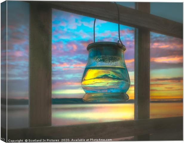 Sunset In a Jar Canvas Print by Tylie Duff Photo Art