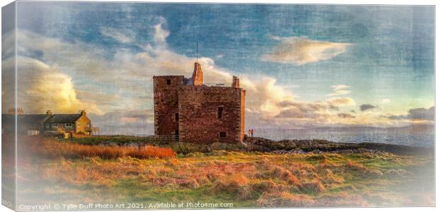 Portencross Castle On The Clyde Canvas Print by Tylie Duff Photo Art