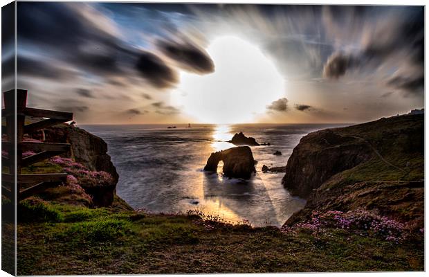  Sunset at Land's End Canvas Print by Brian Pierce