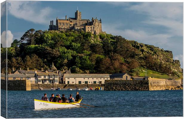  The Gig St Aubyn at St Michael's Mount Canvas Print by Brian Pierce