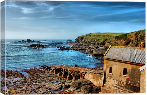  The Old Lifeboat House, Lizard Point, Cornwall Canvas Print by Brian Pierce