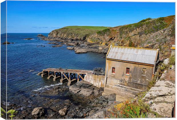  The Old Lifeboat House, Lizard Point, Cornwall Canvas Print by Brian Pierce