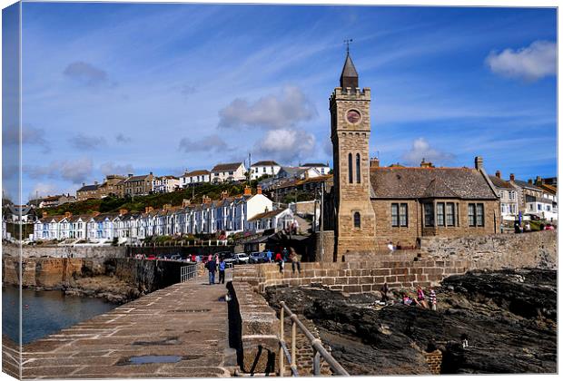 Porthleven Institute, Cornwall Canvas Print by Brian Pierce