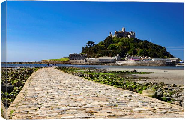  The Causeway and St Michael's Mount, Cornwall Canvas Print by Brian Pierce