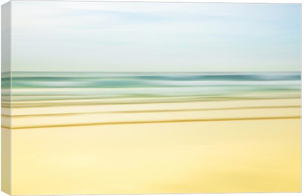 Hayle Beach, St Ives Bay, Cornwall UK. (Abstract,  Canvas Print by Brian Pierce