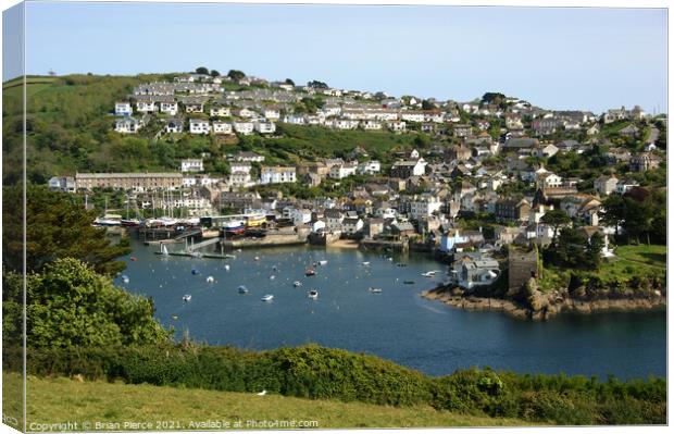 Polruan, Cornwall Canvas Print by Brian Pierce