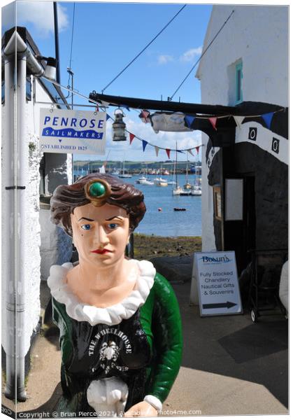 A Falmouth Alleyway Canvas Print by Brian Pierce