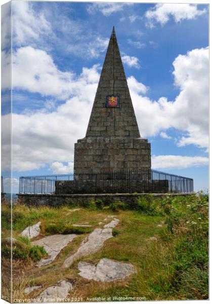 Knill's Monument, St Ives, Cornwall Canvas Print by Brian Pierce