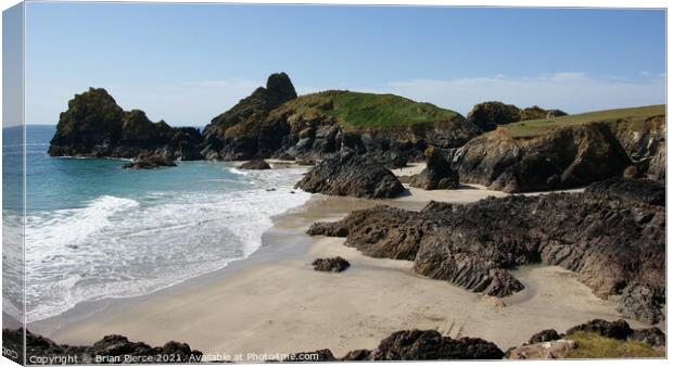 Kynance Cove, Lizard, Cornwall Canvas Print by Brian Pierce