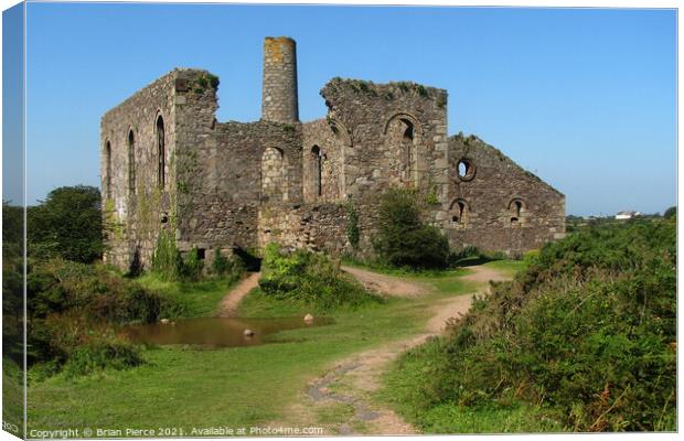 South Wheal Frances, Cornwall Canvas Print by Brian Pierce