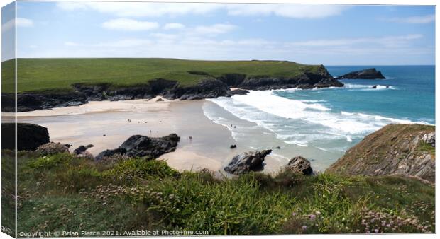 Polly Joke, Cornwall Canvas Print by Brian Pierce