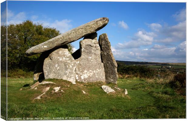 Trethevy Quoit  Canvas Print by Brian Pierce