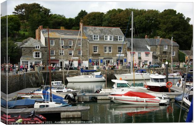 Padstow Harbour, North Cornwall Canvas Print by Brian Pierce