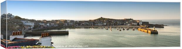 St Ives, Panorama Canvas Print by Brian Pierce