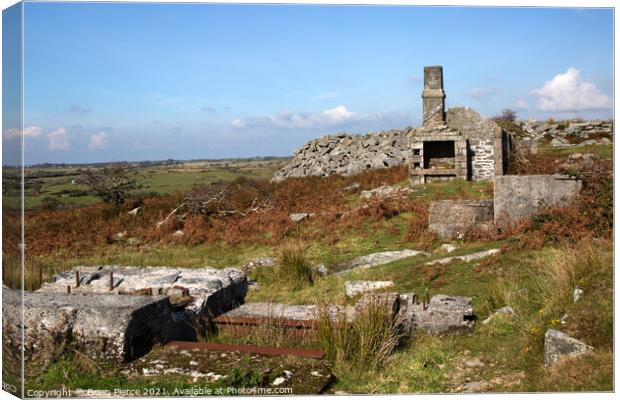 Abandoned Cottage, Bodmin Moor Canvas Print by Brian Pierce